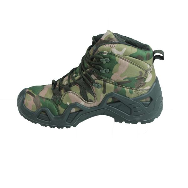 SJ OEM Outdoor Anti slip Tongue Nylon Fabric Gusset for Slippery Surfaces  Army Boots for Men