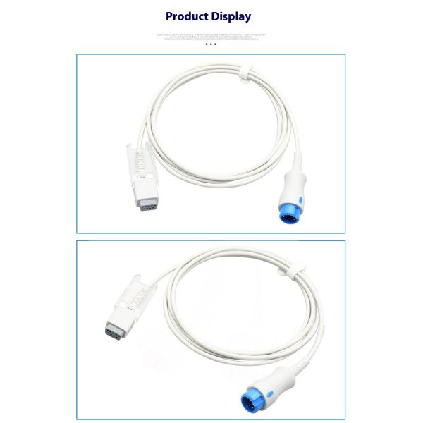 Round 7PIN To DB9F2.2M Version Cable For PM6800 T5T6T8 IPM SPO2 SENSOR Compatible Medical Consumables