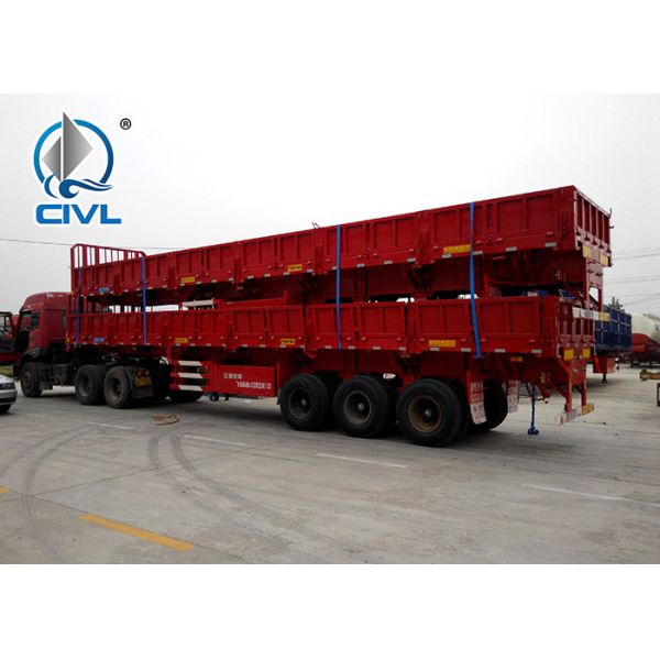 SINOTRUK Front Lifting 50 Ton 3 Axle Semi Trailer Dump Truck