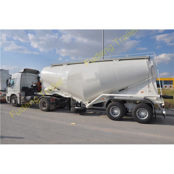 60 Tons bulk cement tank semi trailer, FUWA Axle cement bulker trailer