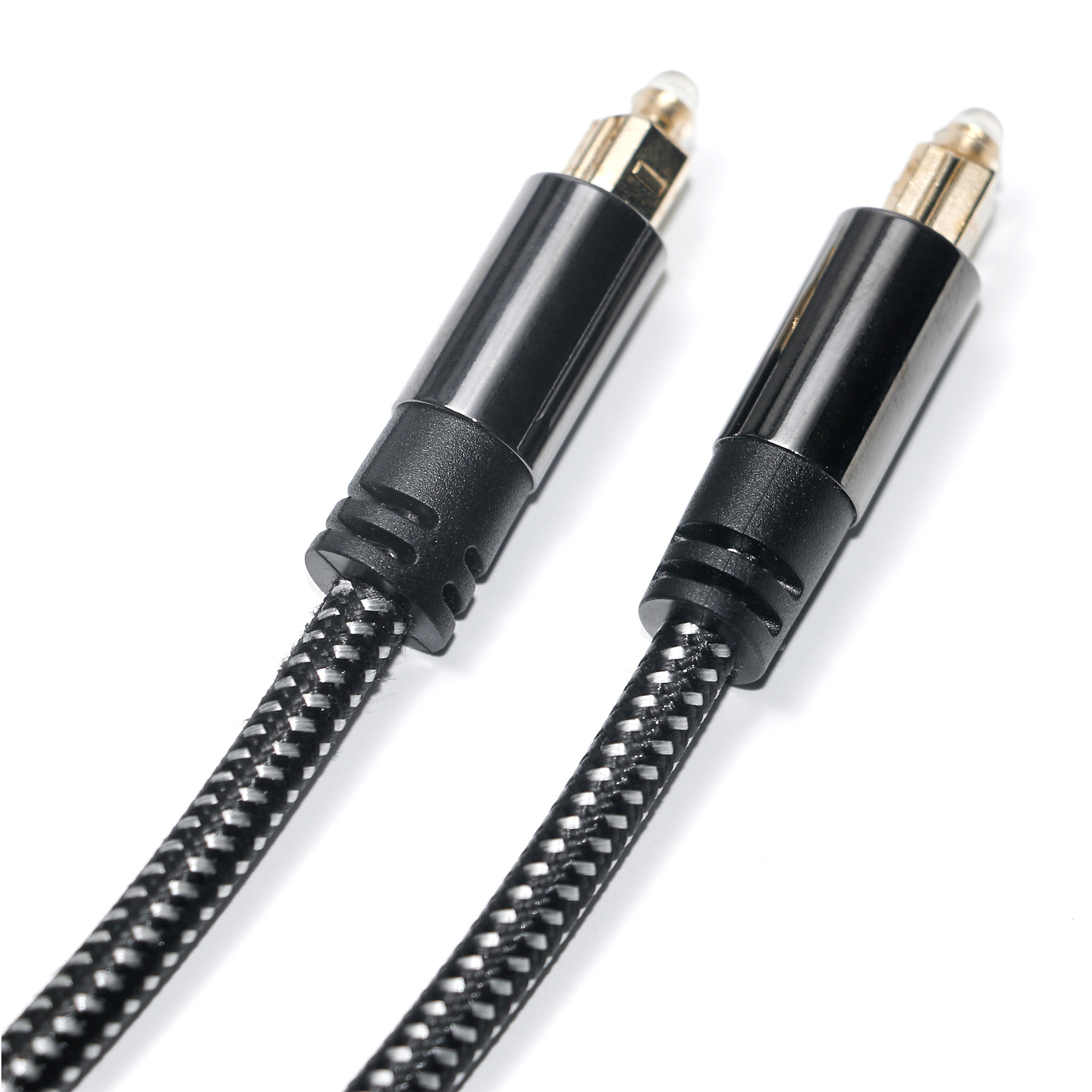 Заводская розетка Brand New Toslink Цифровой оптический аудиокабель SPDIF Woven Net Plated Gold Усилительный кабель для сабвуфера