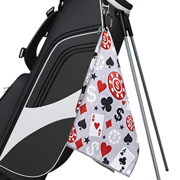 Toalha de microfibra esportiva para golfe sublimação impressa aceita personalizada