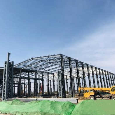 Prefabricated Steel Structure Workshop Hangar , Warehouse Steel Structure Building