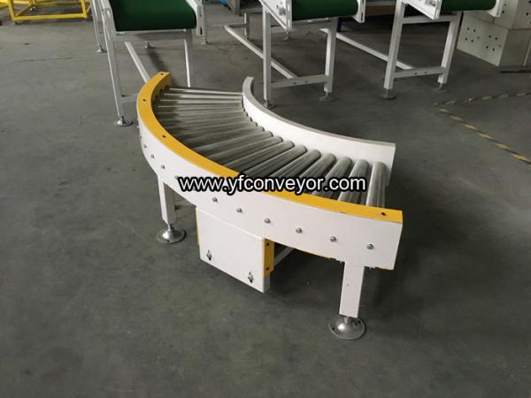 Steel Motorized Roller Conveyor,Powered Roller Conveyor,Curve Roller Conveyor