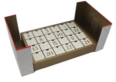 Large Luxury Packaging Boxes Brand Packaging , Advent Calendar Box With Drawers 2 Open Flaps