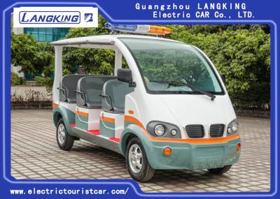 City Street 8 Seats Electric Patrol Car Fiber Glass Body Seats Material With Curtain
