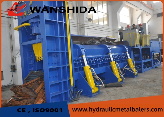 Smelting Field Baler Shear 290kW Square Steel Cutting Hydraulic Scrap Baling Press