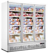 Supermarket Upright 4 Glass Door Frozen Food Freezer, Commercial Display Fridge Freezer