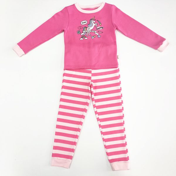 Seasonal Cartoon Patterned Children's Night Suits Winter Home Wear Clothes Set