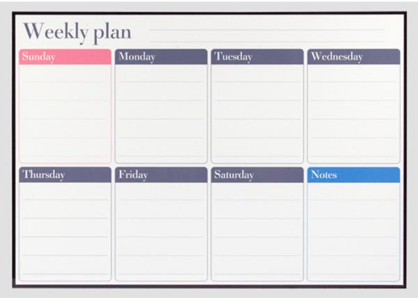 PET Surface 17x12 Dry Erase Magnetic Monthly Calendar Promotional Magnet Calendar Magnetic Grocery List