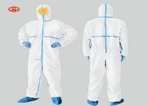 Waterproof breathabe disposable protective hooded nonwoven Coveralls