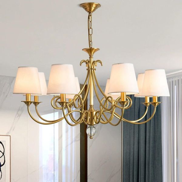 Customizable Design Adjustable Height Suspended Pendant Light with 50000 Hours Lifespan for Luxury Decor