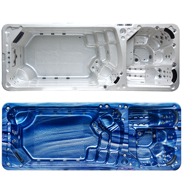 Cubo de masaje acrílico personalizado Piscina familiar SPA Cubo de hidromasaje de ahorro de energía y anticongelante