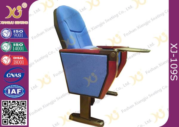 Commercial Fabric Folding Auditorium Theater Seating With Outside Table