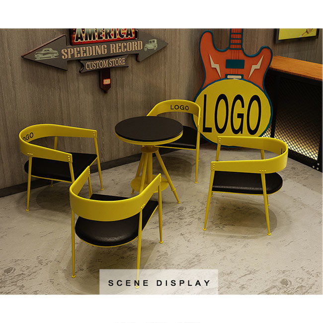 Home Furniture Coffee Shop Tables and Chairs Set NO Folded Interior Design Furniture Set