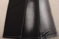 Fleur imprimant la main de noir de soufre de couleur sentant le tissu mou de denim