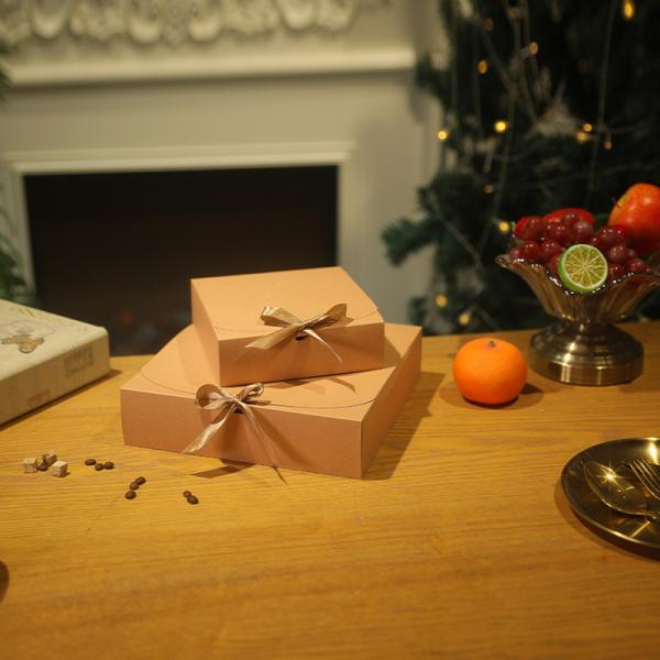 Custom Kraft Paper Gift Box Square Eco-Friendly Packaging