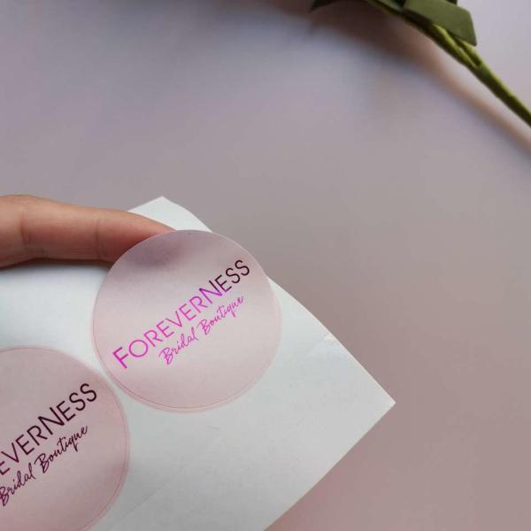 Luxury Customized Print Special Paper Labels Vinyl Clear Transparent Shiny Gold Foil Stamping Self Adhesive Labels
