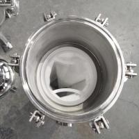 Sus304 Material Filtration System Stainless Steel Housing Filter Bag For Brewing Wine