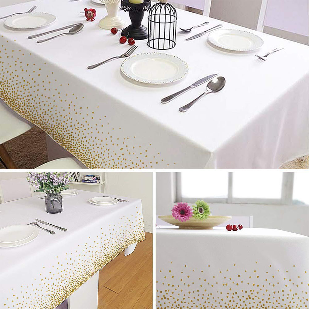 Washable PVC дюйма 54*108 напечатал скатерть для партии банкета