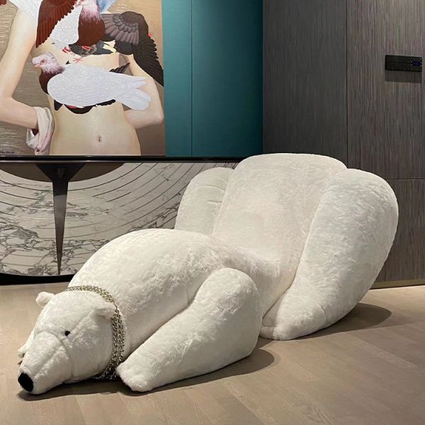 Folded Modern Creative Designer Living Room Sofa Chaise Leisure Chair Teddy Bear Lounge Chair Stylish Comfort