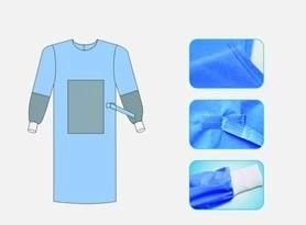 Spunlace reforçou o isolamento descartável de Steriled do hospital do vestido da quimioterapia