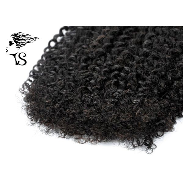 Kinky Curly Virgin Indian Remy Hair Extensions For African American 8A Grade