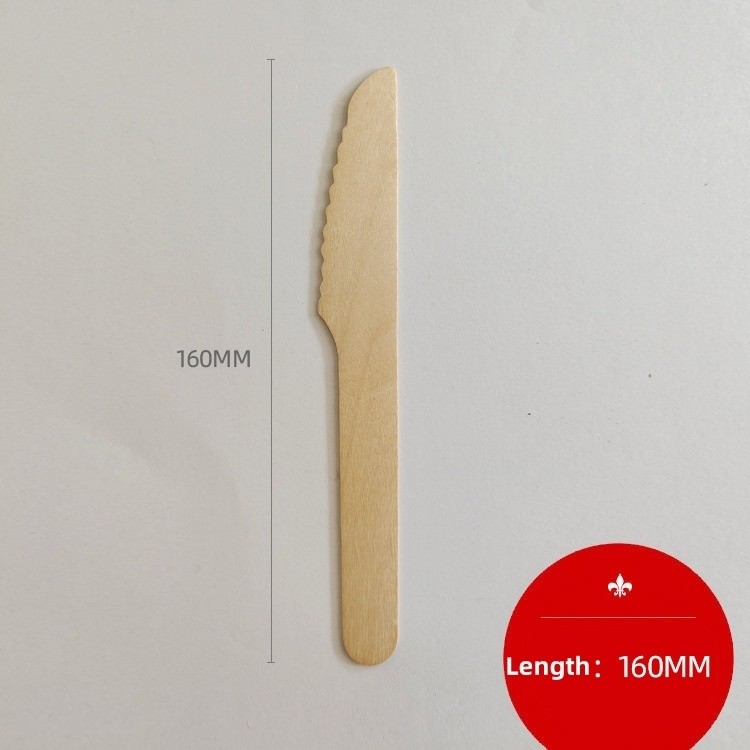 Customized Disposable Coffee Stirrer Eco Small Wooden Knife in Eco-Friendly Material