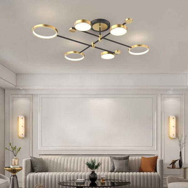 48W 72W 96W Flush Mount Indoor LED Ceiling Lights Fixtures for Restaurant Living Room