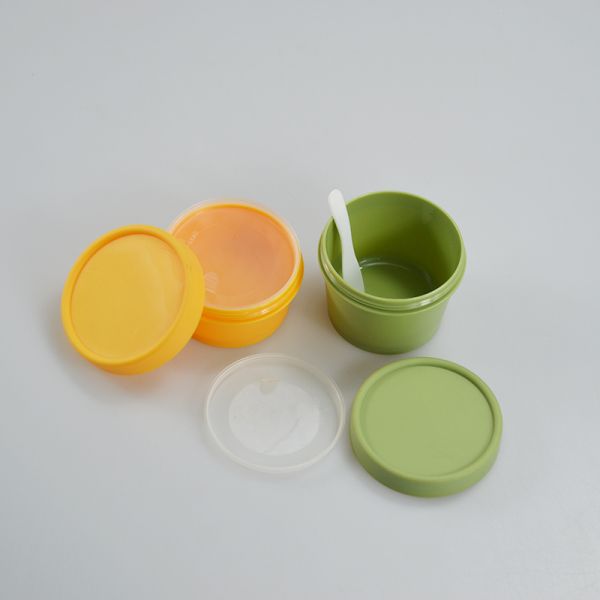 Couleur claire ou personnalisée 50ml/100ml Crème pour peau du visage Jar de crème PP Mate Container