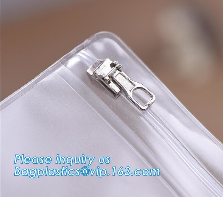 метал молния, слайдер металла, сумка документа сетки ПВК размера папки файла а4 с косметиками молнии поставки офисов путешествуют пакет