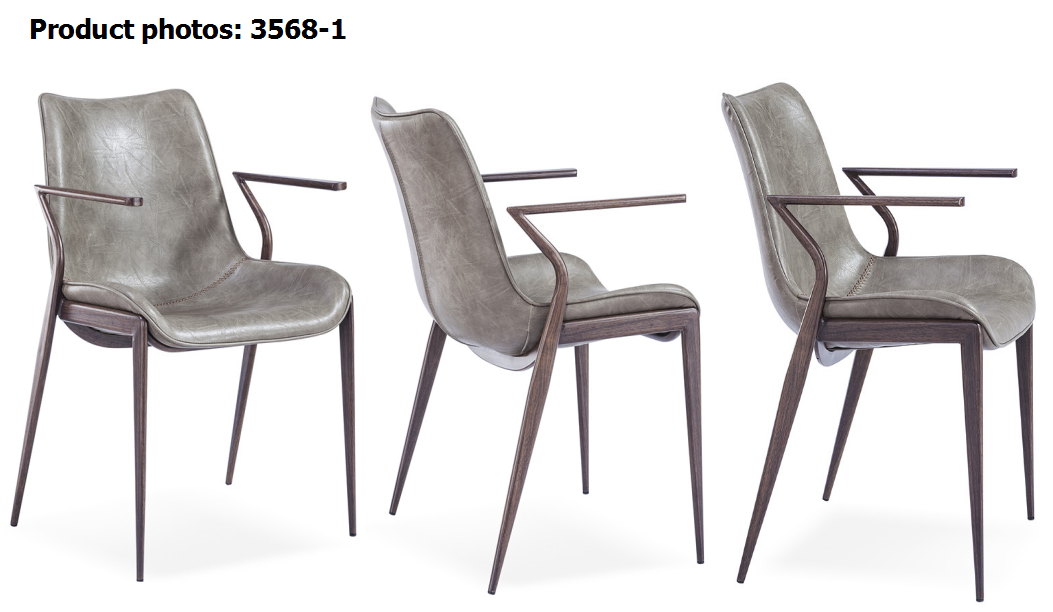 European Style Coffee Shop Furniture 54cm Lounge Dining Chair