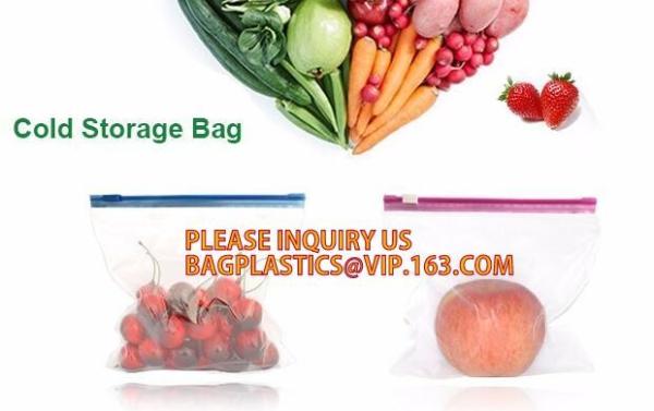 Double zip seal packaging bag, Double sealed food storage custom printed plastic zip lock bag, Moisture Proof plastic go