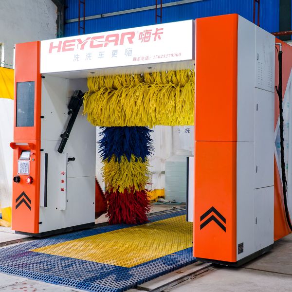 Car Cleaning 368*230*285cm Full Automatic Rollover Car Wash Machine Equipment with Style and 3 Brush System
