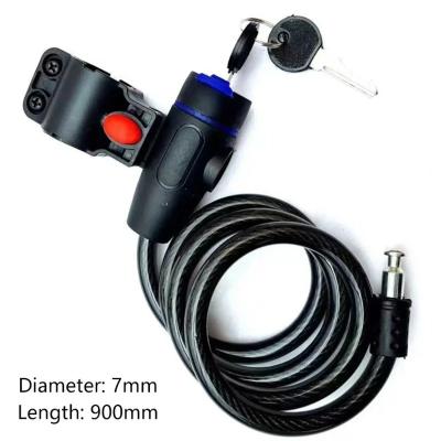 Smart Home Furnishing Motorcycle Lock with Advanced Anti-Theft Technology and Steel Rope Cable