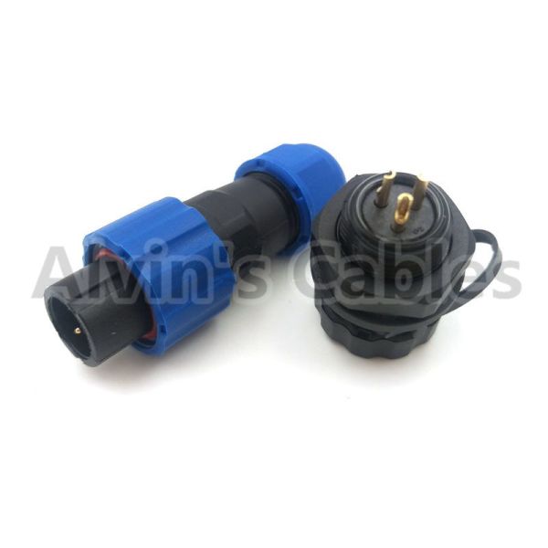 SD13 Waterproof Plastic Electrical Connectors 5 - 25A Rated Current Solder Termination