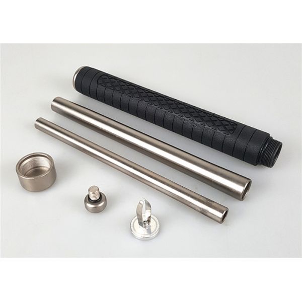 Alloy Steel Police Truncheon Telescopic Baton Anti-Riot Control Three-Knot Short Stick