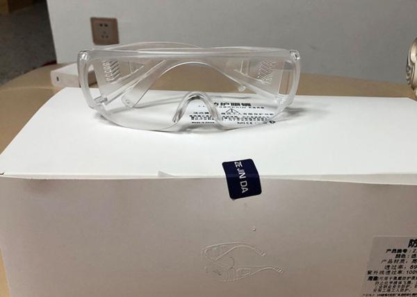 Safety Goggles with Vented Side Shields Clear Eyewear Impact Resistant Anti-Dust Lens Against Liquid