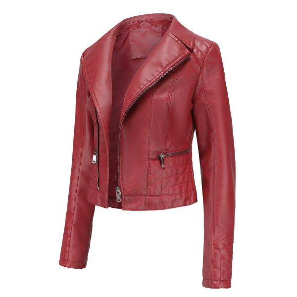 Bolso de couro do revestimento do zíper das senhoras do plutônio do fabricante de roupa S-3XL da quantidade pequena para mulheres