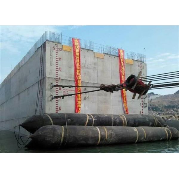 Floating Rubber Marine Salvage Airbags Black Color Thickness Over 5.5mm