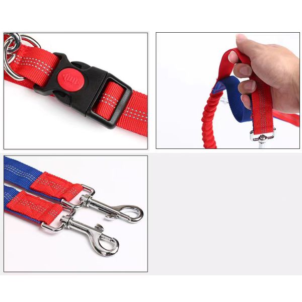 Leashes para perros de mascotas ajustables sin manos con logotipo personalizado de cintura larga cuerda de nylon doble