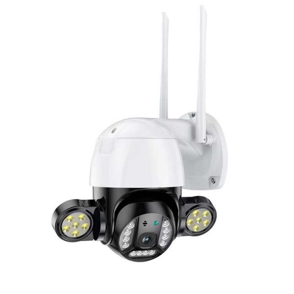 3MP Outdoor Floodlight Security Camera , IP66 Night Vision Waterproof Camera