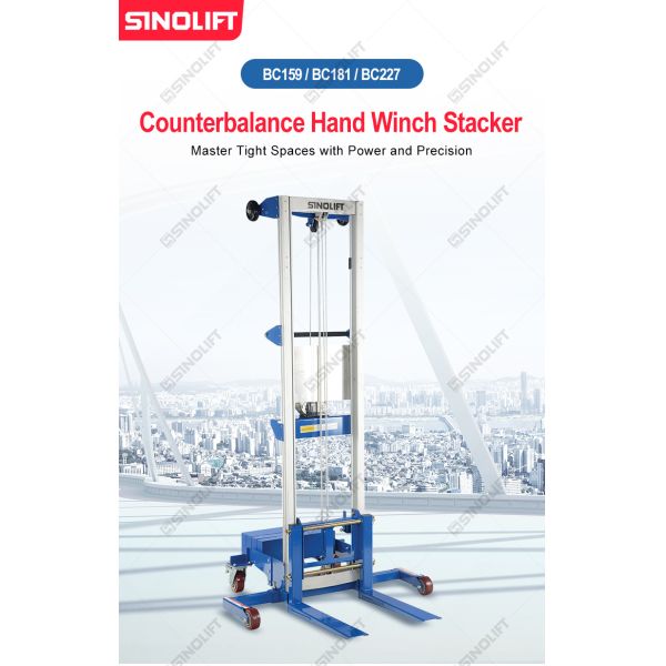 BC Series Counterbalance Hand Winch Stacker
