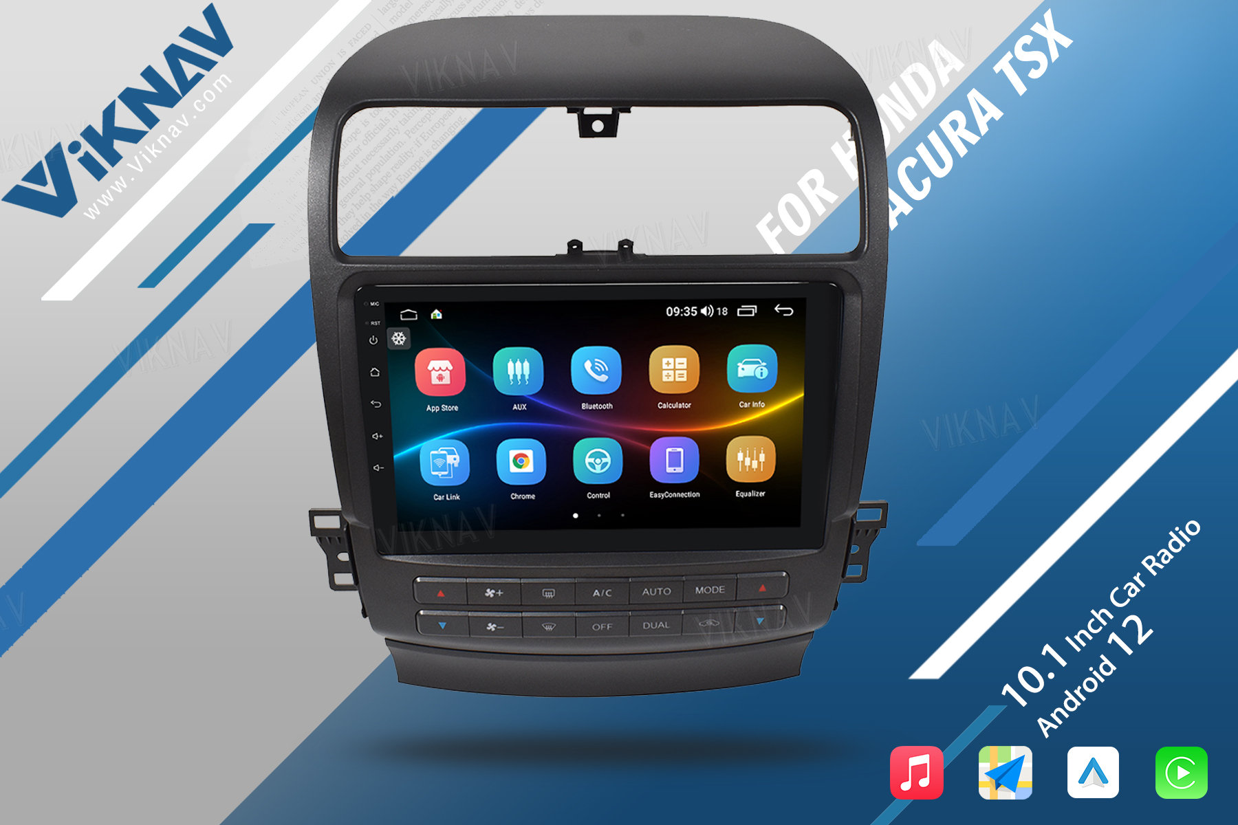 Viknav Android Car Radio Для Honda Acura TSX 2004-2008 Автомобильный стереоприемник с сенсорным экраном