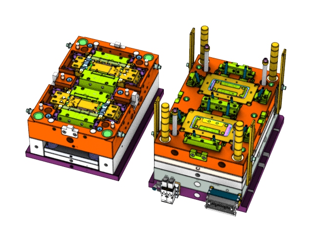 OEM / ODM: Вставка формовки инжекционной формы и трехпрозрачного корпуса телефона (1 * 2) No.23689