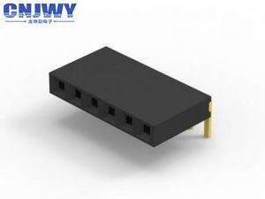 Conector fêmea 2.54mm do encabeçamento do ângulo direito comprimento feito sob encomenda do Pin de 16 pinos
