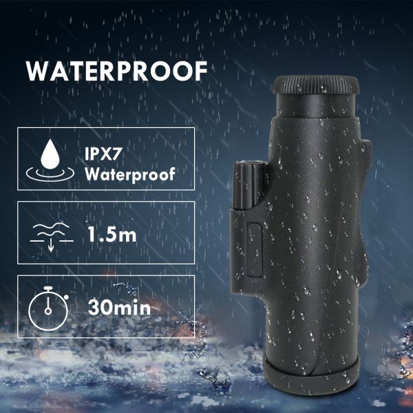 Стекло IPX7 водоустойчивое Starscope ED телескопа мобильного телефона 8×33 Monocular для располагаясь лагерем звероловства