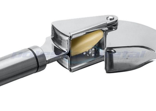 Ferramentas de aço inoxidável removíveis da cozinha/espremedor de frutas de aço inoxidável 19cm da imprensa de alho por muito tempo