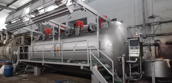 Full Automatic Rope Dying Machine Low Consumption O Shape With SETEX747 Controller