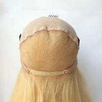 Full Front Lace 613 cabelo humano Peruca Direita Sem Glue Loira